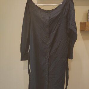 Banana Republic Off-Shoulder Midi Shirtdress